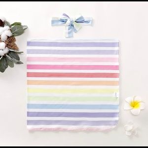 New baby swaddle & headband set
